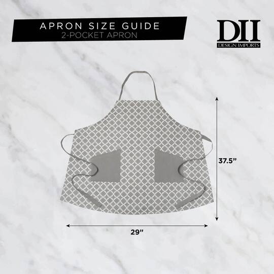 DII® Lattice Print 2-Pocket Apron